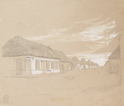 Calle de Commerce, Barranquilla, Colombia door Frederic Edwin Church